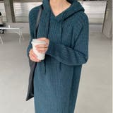 フード付ニットワンピース | ＆soiree | 詳細画像4 