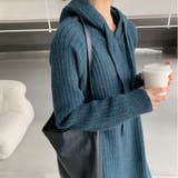 フード付ニットワンピース | ＆soiree | 詳細画像5 