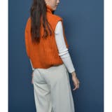 ハイネックケーブルニットベスト | ＆soiree | 詳細画像10 