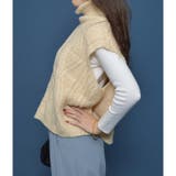 ハイネックケーブルニットベスト | ＆soiree | 詳細画像17 