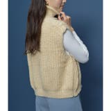 ハイネックケーブルニットベスト | ＆soiree | 詳細画像19 