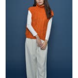 ハイネックケーブルニットベスト | ＆soiree | 詳細画像5 