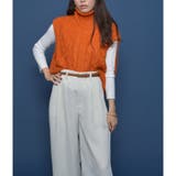 ハイネックケーブルニットベスト | ＆soiree | 詳細画像7 