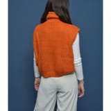 ハイネックケーブルニットベスト | ＆soiree | 詳細画像9 