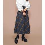 ハイウエストチェックロングスカート | &soiree | 詳細画像2
