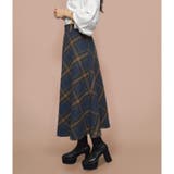 ハイウエストチェックロングスカート | &soiree | 詳細画像4
