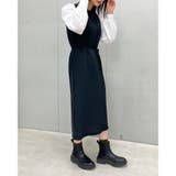 ラウンドネックウエストマークワンピース | ＆soiree | 詳細画像10 