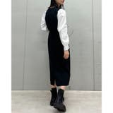 ラウンドネックウエストマークワンピース | ＆soiree | 詳細画像5 