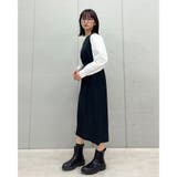 ラウンドネックウエストマークワンピース | ＆soiree | 詳細画像8 