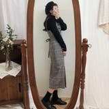 チェック柄キャミソールワンピース | ＆soiree | 詳細画像12 