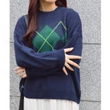 アーガイル柄クルーネックニットセーター | &soiree | 詳細画像27
