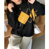 アーガイル柄クルーネックニットセーター | &soiree | 詳細画像6