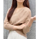 フロントクロスニットトップス | ＆soiree | 詳細画像10 