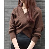 フロントクロスニットトップス | ＆soiree | 詳細画像16 