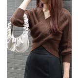 フロントクロスニットトップス | ＆soiree | 詳細画像17 