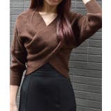 フロントクロスニットトップス | ＆soiree | 詳細画像19 