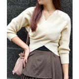 フロントクロスニットトップス | ＆soiree | 詳細画像2 