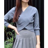 フロントクロスニットトップス | ＆soiree | 詳細画像22 