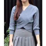 フロントクロスニットトップス | ＆soiree | 詳細画像24 