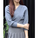 フロントクロスニットトップス | ＆soiree | 詳細画像26 