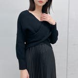 フロントクロスニットトップス | ＆soiree | 詳細画像35 