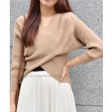 フロントクロスニットトップス | ＆soiree | 詳細画像8 