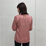 Vネックメタル付きシフォンブラウス | ＆soiree | 詳細画像11 