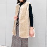 ベージュ | ボリュームファーベスト | &soiree