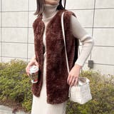 ブラウン | ボリュームファーベスト | &soiree