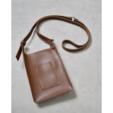 ブラウン | PUレザーミニショルダーバッグ | ＆soiree