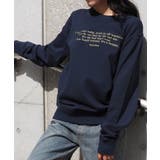 メッセージ刺繍裏毛スウェットクルーネックプルオーバー | &soiree | 詳細画像10