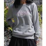 メッセージ刺繍裏毛スウェットクルーネックプルオーバー | &soiree | 詳細画像18