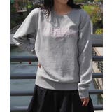 メッセージ刺繍裏毛スウェットクルーネックプルオーバー | &soiree | 詳細画像19