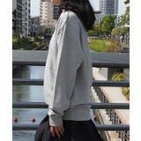 メッセージ刺繍裏毛スウェットクルーネックプルオーバー | &soiree | 詳細画像20