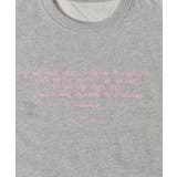 メッセージ刺繍裏毛スウェットクルーネックプルオーバー | &soiree | 詳細画像29