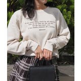 メッセージ刺繍裏毛スウェットクルーネックプルオーバー | &soiree | 詳細画像6