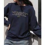 メッセージ刺繍裏毛スウェットクルーネックプルオーバー | &soiree | 詳細画像7