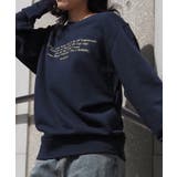 メッセージ刺繍裏毛スウェットクルーネックプルオーバー | &soiree | 詳細画像9