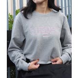 モクグレー | メッセージ刺繍裏毛スウェットクルーネックプルオーバー | &soiree