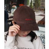 ブランドロゴ刺繍キャップ(ウール・コーデュロイ) | ＆soiree | 詳細画像6 