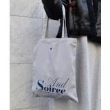 メッセージロゴプリントトート | ＆soiree | 詳細画像4 