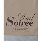 メッセージロゴプリントトート | ＆soiree | 詳細画像18 