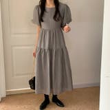 バブルスリーブ半袖ワンピース | &soiree | 詳細画像8