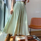 サックス | シルクプリーツスカート | ＆soiree