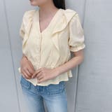 Vネックフリルブラウス | ＆soiree | 詳細画像9 