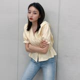 Vネックフリルブラウス | ＆soiree | 詳細画像12 