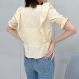 Vネックフリルブラウス | ＆soiree | 詳細画像4 