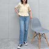 Vネックフリルブラウス | ＆soiree | 詳細画像6 