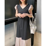 バイカラーワンピース | ＆soiree | 詳細画像2 