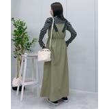 ナイロンミリタリージャンパースカート | ＆soiree | 詳細画像5 